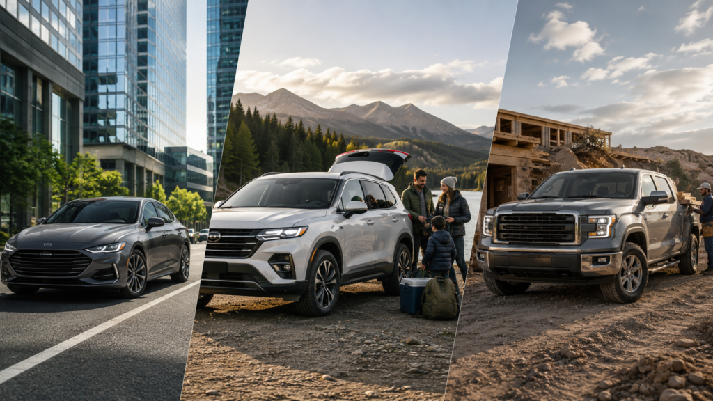 Sedanes, SUVs y pickups: cuál te conviene más según tu estilo de vida