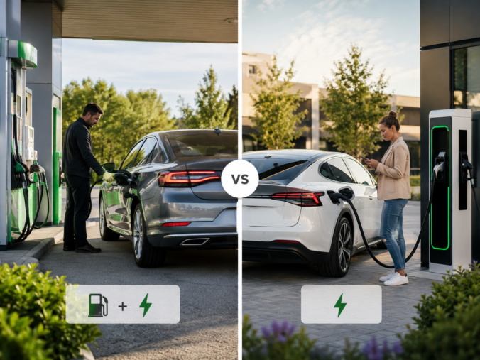 Híbridos vs. eléctricos